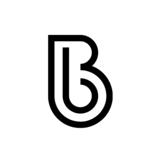 Barefoot Build Logo. Big B with little b inside